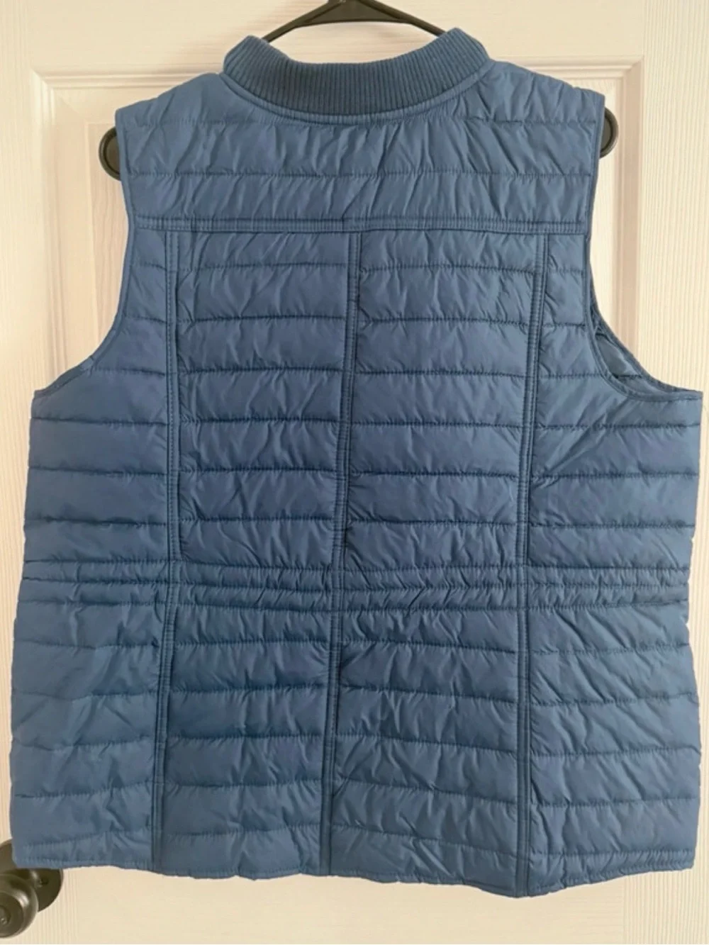 Christopher & Banks Blue Quilted Puffer Vest